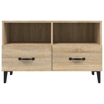 Tv-meubel 80x36x50 cm bewerkt hout sonoma eiken 6