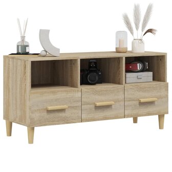 Tv-meubel 102x36x50 cm bewerkt hout sonoma eikenkleurig 4