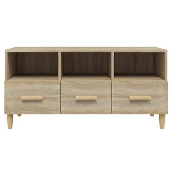 Tv-meubel 102x36x50 cm bewerkt hout sonoma eikenkleurig 6