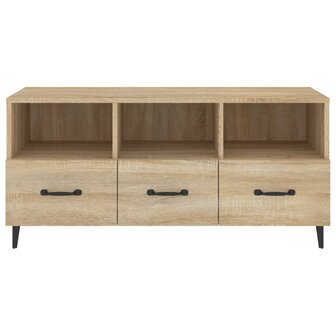 Tv-meubel 102x35x50 cm bewerkt hout sonoma eikenkleurig 5