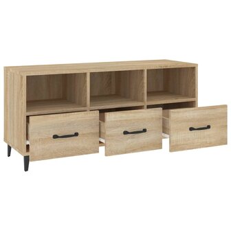 Tv-meubel 102x35x50 cm bewerkt hout sonoma eikenkleurig 6