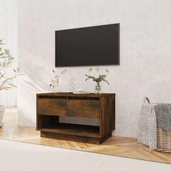 Tv-meubel 70x41x44 cm bewerkt hout gerookt eikenkleurig 3