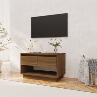 Tv-meubel 70x41x44 cm bewerkt hout bruin eikenkleur 3