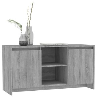 Tv-meubel 102x37,5x52,5 cm bewerkt hout grijs sonoma eikenkleur 6