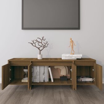 Tv-meubel 120x30x40,5 cm bewerkt hout bruin eikenkleur 3