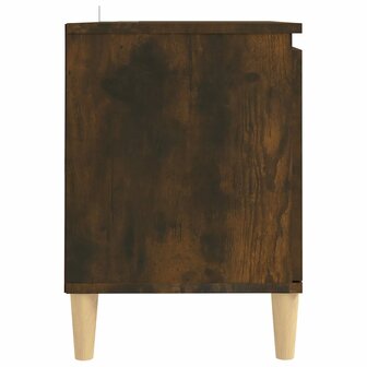 Tv-meubel met houten poten 103,5x35x50 cm gerookt eikenkleurig 5