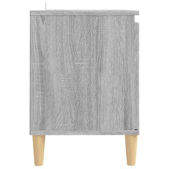 Tv-meubel met houten poten 103,5x35x50 cm grijs sonoma eiken 5