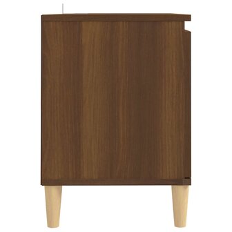 Tv-meubel met houten poten 103,5x35x50 cm bruin eikenkleur 5