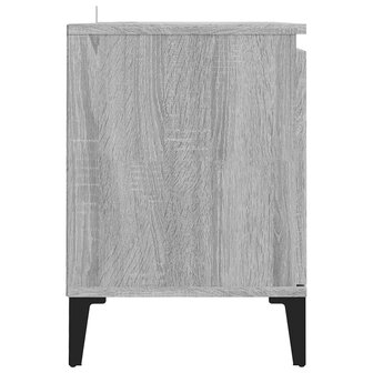 Tv-meubel met metalen poten 103,5x35x50 cm grijs sonoma eiken 7