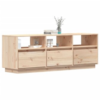 Tv-meubel 140x37x50 cm massief grenenhout 4