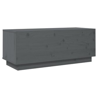 Tv-meubel 90x35x35 cm massief grenenhout grijs 5