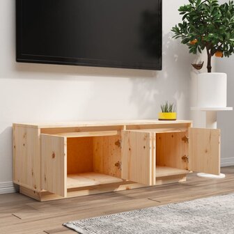 Tv-meubel 110x34x40 cm massief grenenhout 3