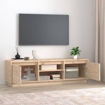 Tv-meubel 140x35x40 cm massief grenenhout 3