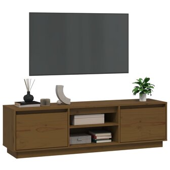 Tv-meubel 140x35x40 cm massief grenenhout honingbruin 4