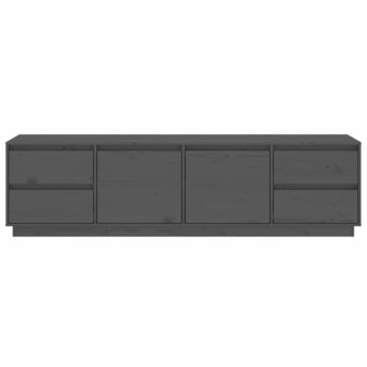 Tv-meubel 176x37x47,5 cm massief grenenhout grijs 6