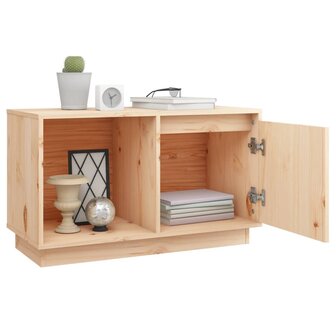 Tv-meubel 74x35x44 cm massief grenenhout 8