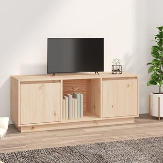 Tv-meubel 110,5x35x44 cm massief grenenhout 1