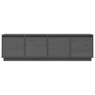 Tv-meubel 156x37x45 cm massief grenenhout grijs 6