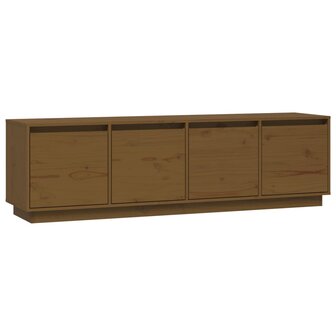 Tv-meubel 156x37x45 cm massief grenenhout honingbruin 2