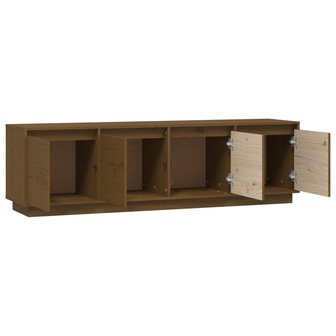 Tv-meubel 156x37x45 cm massief grenenhout honingbruin 7