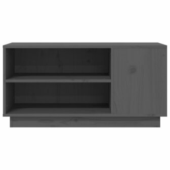 Tv-meubel 80x35x40,5 cm massief grenenhout grijs 5