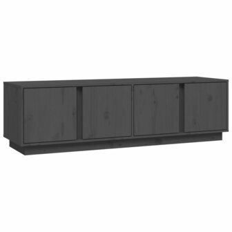 Tv-meubel 140x40x40 cm massief grenenhout grijs 2