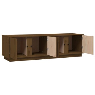 Tv-meubel 140x40x40 cm massief grenenhout honingbruin 7