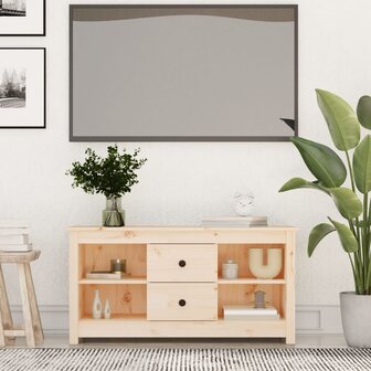 Tv-meubel 103x36,5x52 cm massief grenenhout 1