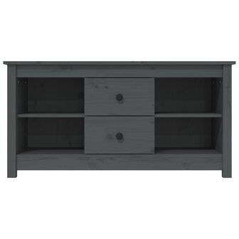 Tv-meubel 103x36,5x52 cm massief grenenhout grijs 3