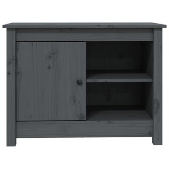 Tv-meubel 70x36,5x52 cm massief grenenhout grijs 6