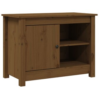 Tv-meubel 70x36,5x52 cm massief grenenhout honingbruin 2