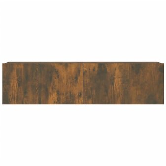 Tv-wandmeubel 120x30x30 cm bewerkt hout gerookt eikenkleurig 5