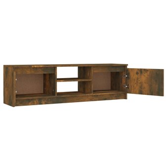 Tv-meubel 120x30x35,5 cm bewerkt hout gerookt eikenkleurig 4