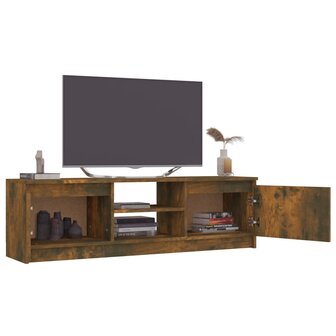 Tv-meubel 120x30x35,5 cm bewerkt hout gerookt eikenkleurig 6