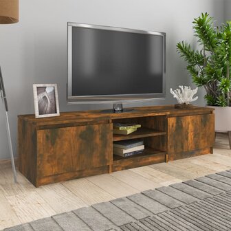 Tv-meubel 140x40x35,5 cm bewerkt hout gerookt eikenkleurig 1