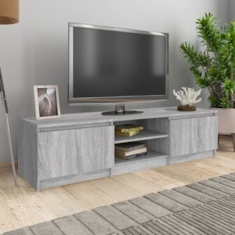 Tv-meubel 140x40x35,5 cm bewerkt hout grijs sonoma eikenkleurig 1