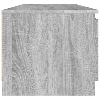 Tv-meubel 140x40x35,5 cm bewerkt hout grijs sonoma eikenkleurig 4