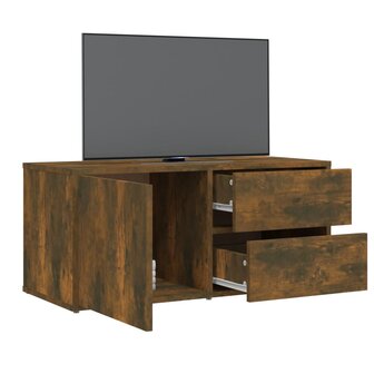 Tv-meubel 80x34x36 cm bewerkt hout gerookt eikenkleurig 5