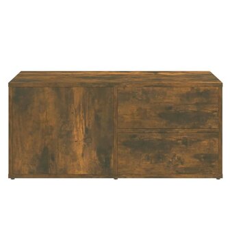 Tv-meubel 80x34x36 cm bewerkt hout gerookt eikenkleurig 7