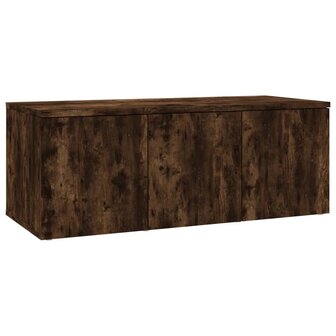 Tv-meubel 80x34x30 cm bewerkt hout gerookt eikenkleurig 2