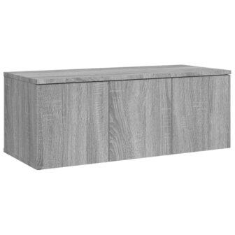 Tv-meubel 80x34x30 cm bewerkt hout grijs sonoma eikenkleurig 2