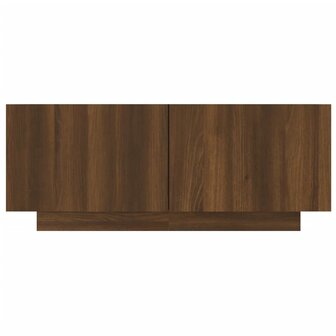 Tv-meubel 100x35x40 cm bewerkt hout bruin eikenkleur 4