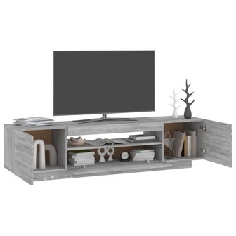 Tv-meubel met LED-verlichting 160x35x40 cm grijs sonoma eiken 6