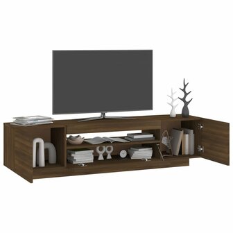 Tv-meubel met LED-verlichting 160x35x40 cm bruin eikenkleur 6