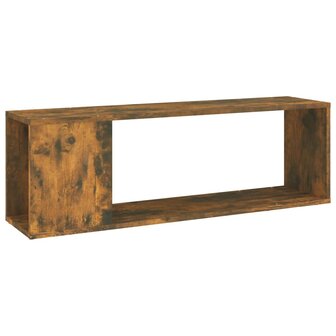 Tv-meubel 100x24x32 cm bewerkt hout gerookt eikenkleurig 2