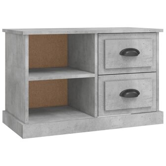 Tv-meubel 73x35,5x47,5 cm bewerkt hout betongrijs 2