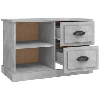 Tv-meubel 73x35,5x47,5 cm bewerkt hout betongrijs 7