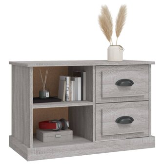 Tv-meubel 73x35,5x47,5 cm bewerkt hout grijs sonoma eikenkleur 4