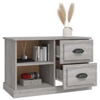 Tv-meubel 73x35,5x47,5 cm bewerkt hout grijs sonoma eikenkleur 5