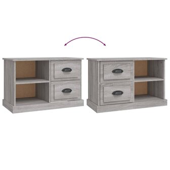 Tv-meubel 73x35,5x47,5 cm bewerkt hout grijs sonoma eikenkleur 9